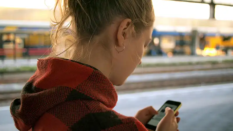 Girl on phone